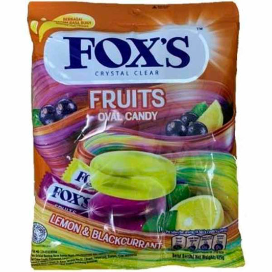 FOXS FRUITS OVAL CANDY 125GM