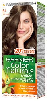 GARNIER COLOUR NATURALS 6.1 ASHY LIGHT BROWN
