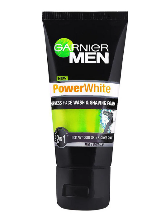 GARNIER FACE WASH POWER WHITE 2IN1 50ML