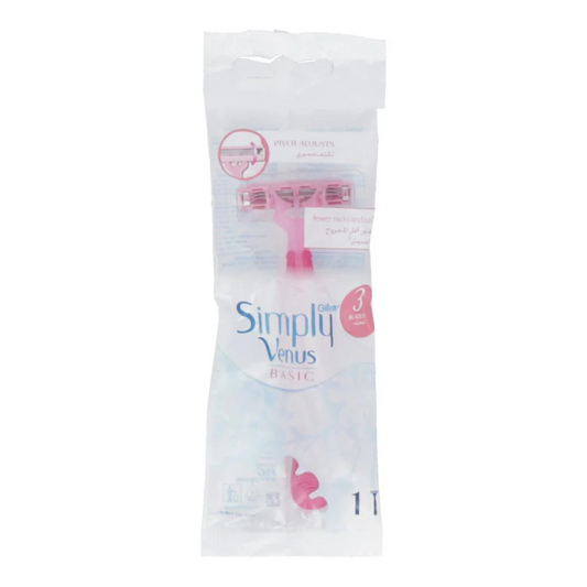 GILLETTE SIMPLY VENUS BASIC WOMEN RAZOR 1 PCS