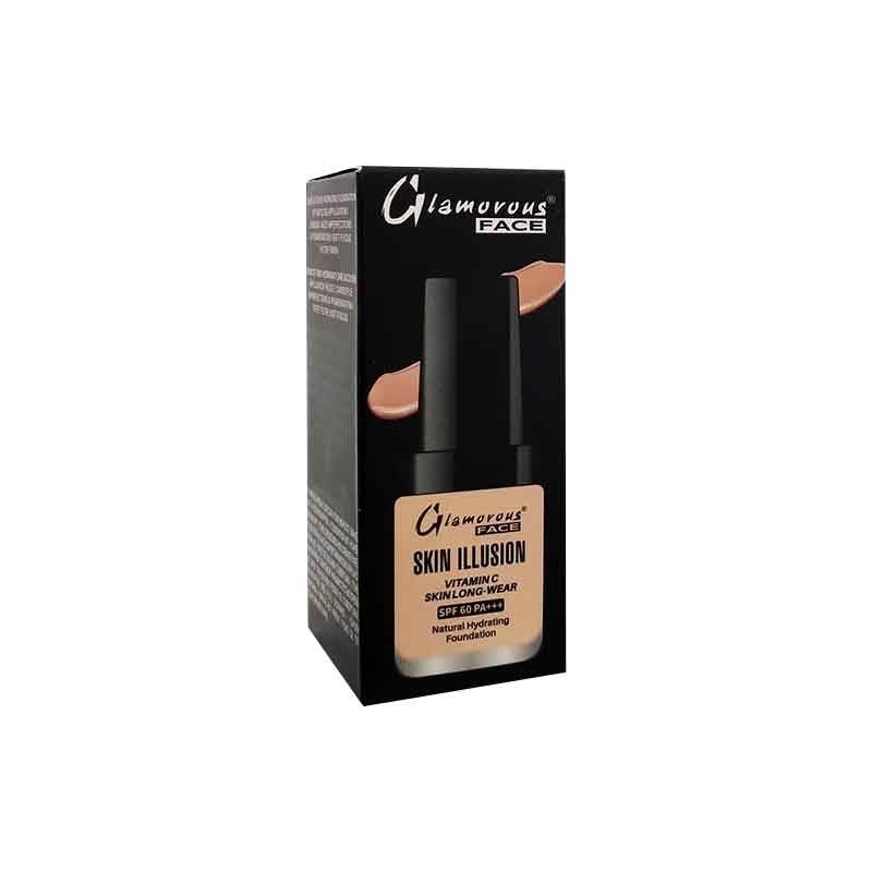 Glamorous Skin Illusion Vitamin C Foundation 30ML – 8018 #120 | Medium Coverage, Radiant Finish