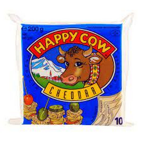 HAPPY COW CHEDDAR CHEESE 200GM