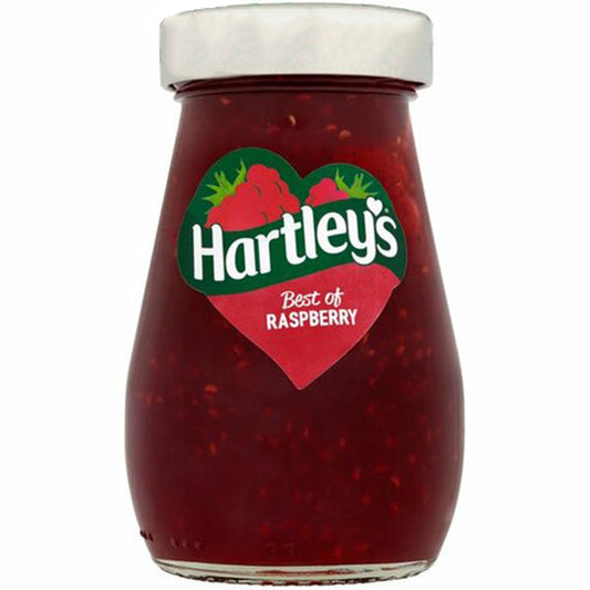 HARTLEYS RASPBERRY SEEDLESS JAM 340GM
