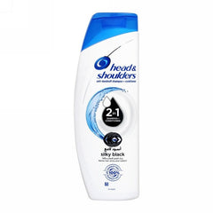 HEAD&SHOULDERS 2 IN 1 SHAMPOO+CONDITIONER SILKY BLACK 360ML