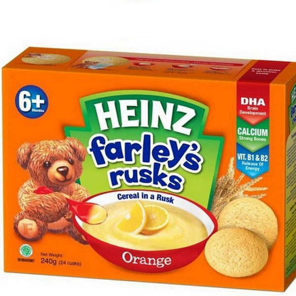 HEINZ FARLEY RUSKS ORANGE