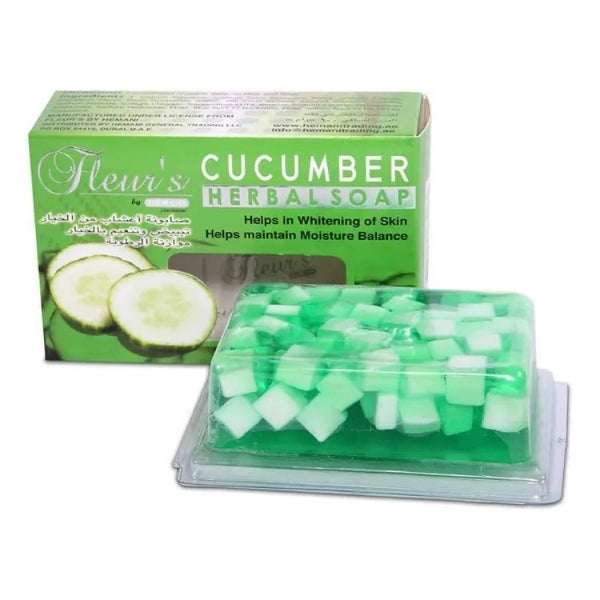 HEMANI FLEURS SOAP CUCUMBER HERBAL SOAP 100G