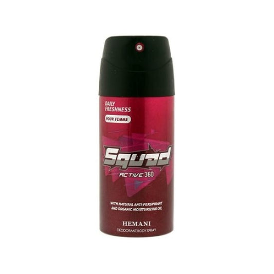 HEMANI SQUAD ACTIVE 360 BODY SPRAY 150ML