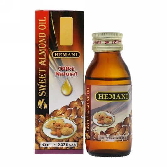 HEMANI SWEEET ALMOND OIL 60ML