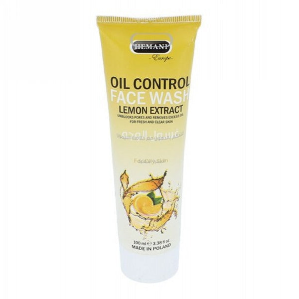  HEMANI FACE WASH OIL CONTROL LEMON EXTRACT 100ML