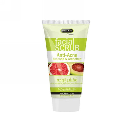HEMANI FACIAL SCRUB ANTI ACENE AVCADO & GRAPE FRUIT 150ML