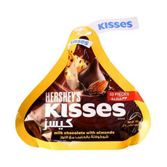 HERSHEYS KISSES MILK CHOCOLATE WITH ALMOND BAG 150GM