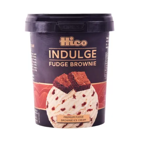 HICO INDULGE FUDGE BROWNIE A01  500ml