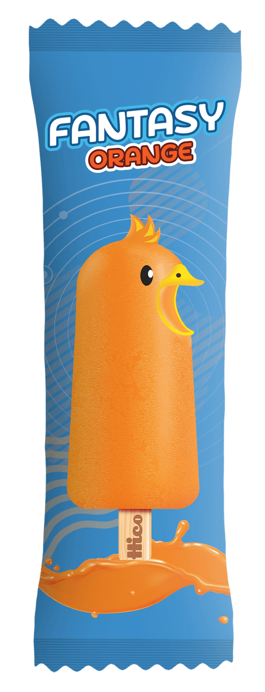 Hico Fantasy Orange Ice Lolly | Refreshing Orange Ice Pop