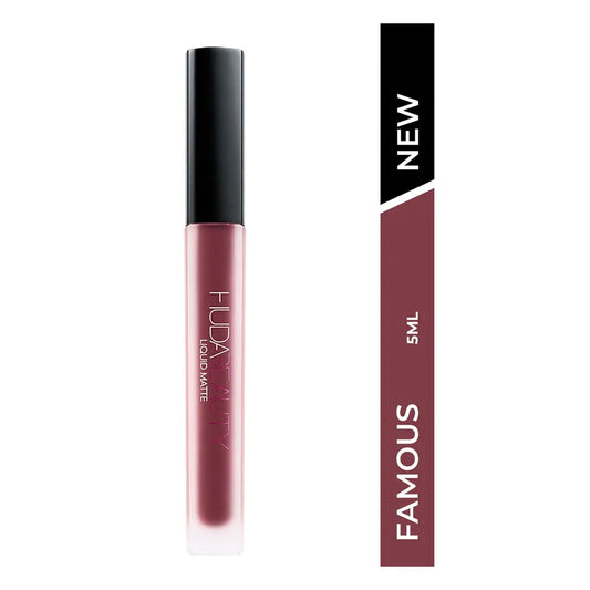 Huda Beauty Liquid Matte Lipstick Famous 5ML – Long Lasting Lip Color