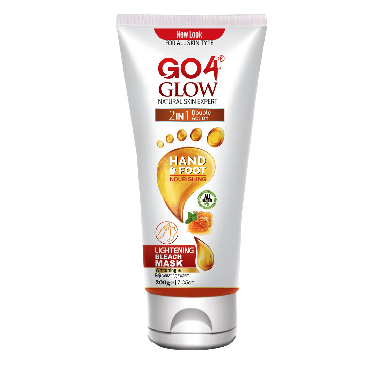 GO4 GLOW HAND & FOOT NOURISHING BLEACH MASK 200G