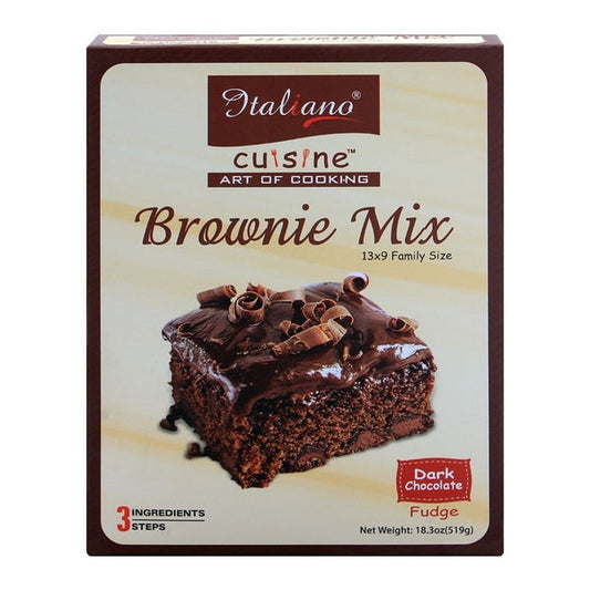  ITALIANO BROWNIE MIX DARK CHOCOLATE FUDGE 519GM