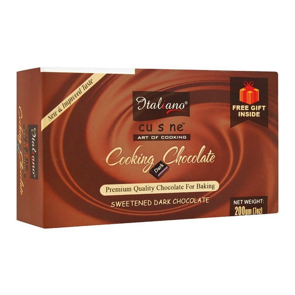 ITALIANO COOKING DARK CHOCOLATE SWEETENED 200G