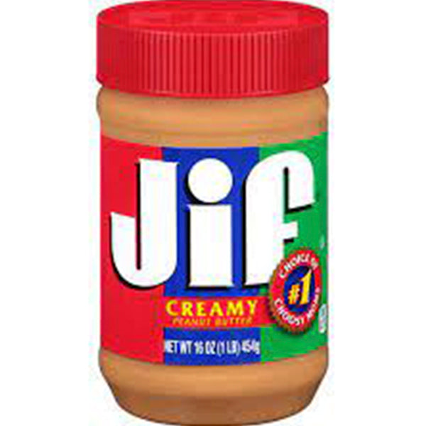 JIF CREAMY PEANUT BUTTER SPREAD 454GM