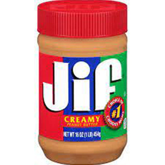 JIF CREAMY PEANUT BUTTER SPREAD 454GM