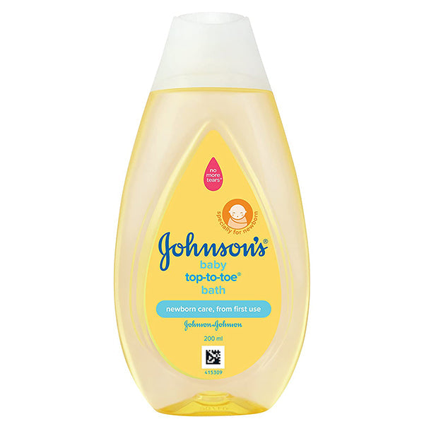 JOHNSON TOP-TO-TOE HAIR & BODY BABY BATH 200ML