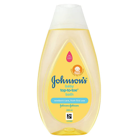 JOHNSON TOP-TO-TOE HAIR & BODY BABY BATH 200ML