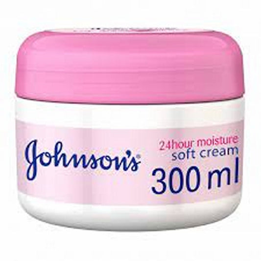 JOHNSONS 24 HOUR MOISTURE SOFT CREAM 300ML