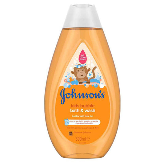 JOHNSONS KIDS BUBBLE BATH & WASH 300ML