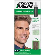 JUST FOR MEN SHAMPOO IN HAIR COLOUR H-25 LIGHT BROWN