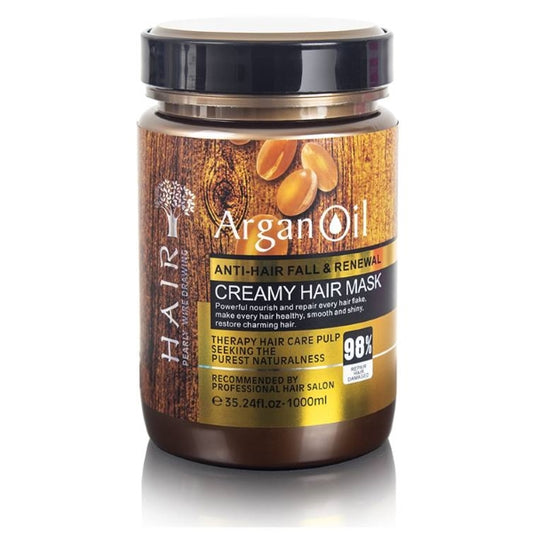 KERATIN & ARGAN OIL HAIR MASK JAR 1000ML MIX