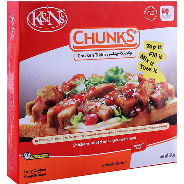 K&N CHUNKS CHICKEN TIKKA 700G
