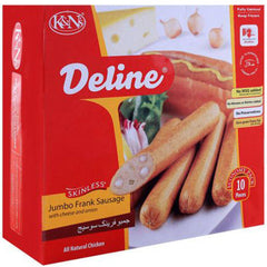 K&N JUMBO FRANK WITH CHEESE AND ONION 10PCS 740G., 740 g