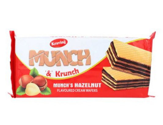 KRAVING MUNCH &amp; KRUNCH HAZELNUT WAFFERS 150G