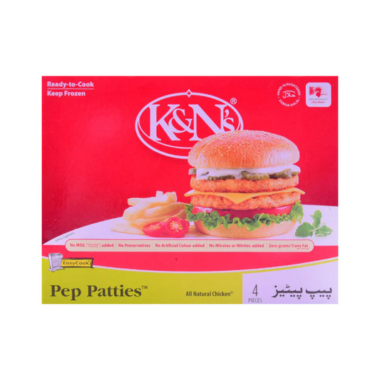 K&NS PEP PATTIES STANDARD 375GM