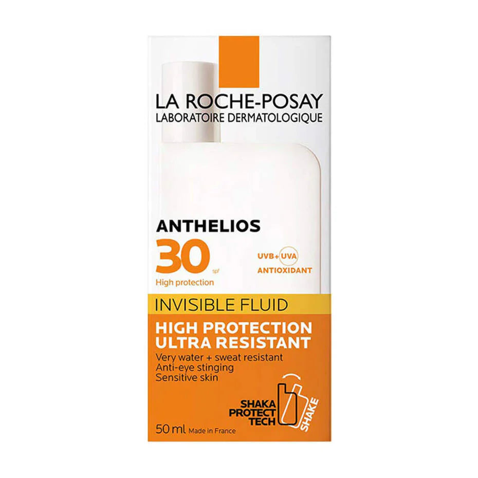 La Roche-Posay Anthelios Invisible Fluid SPF30 Sunscreen 50ml Lightweight Face Sun Protection
