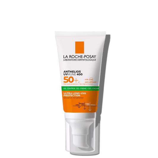 La Roche-Posay Anthelios SPF 50+ Gel-Cream Anti-Shine 50ml | Oil Control Sunscreen for Oily Skin