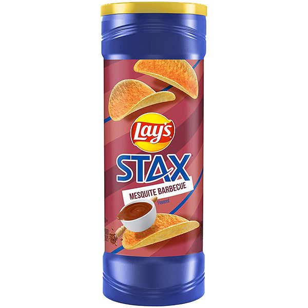 LAYS STAX MESQUITE BARBECUE POTATO CRISPS