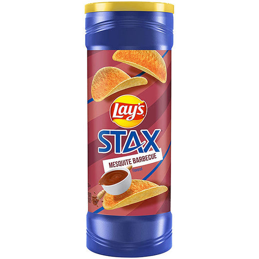LAYS STAX MESQUITE BARBECUE POTATO CRISPS