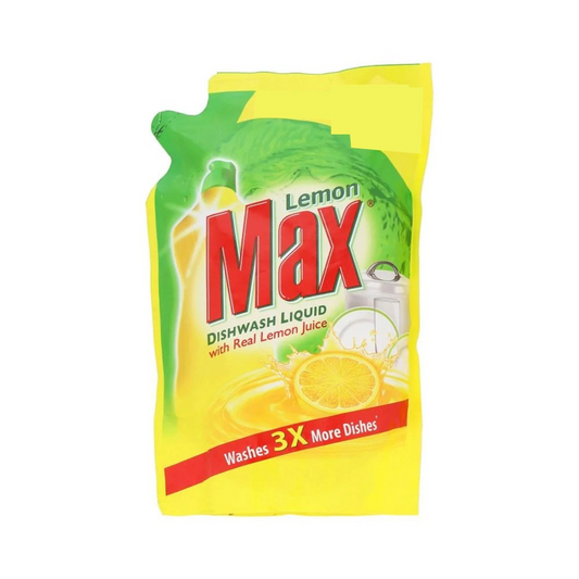 LEMON MAX DISH WASH LIQUID 450ML POUCH
