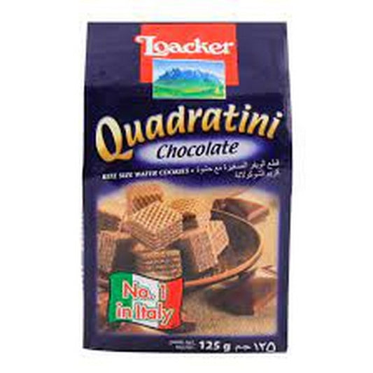 LOACKER QUADRATINI CHOCOLATE WAFER 125GM