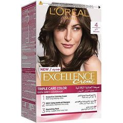 LOREAL EXCLLENCE HAIR COLOR 4 BROWN CHATAIN