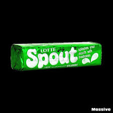 LOTTEL SPOUT SPREAMINT CHEW GUM
