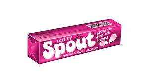LOTTE SPOUT STRABERRY CHEW GUM