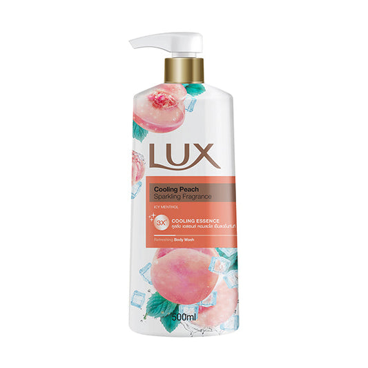LUX COOLING PEACH MENTHOL BODY WASH 500ML