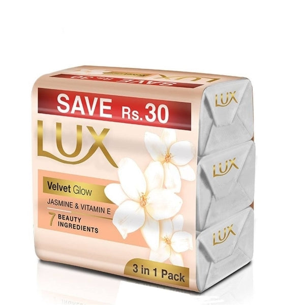 LUX SOAP VELVET GLOW 3IN1 PACK 100G