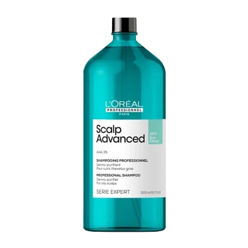 LOREAL PROFESSIONAL SCALP ADVANCED AHA3% OILINESS SHAMPOO 1500ML