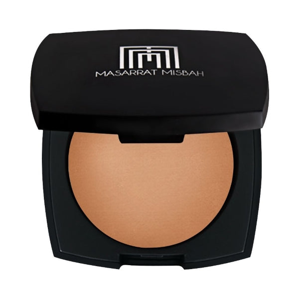 MASARRAT MISBAH SILK PRESSED POWDER DEEP HONEY 14GM