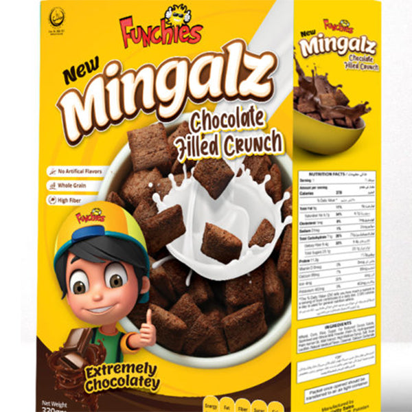 MINGALZ CHOCOLATE FILLED CRUNCH 300GM