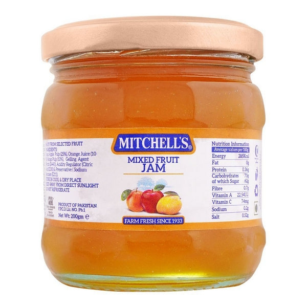 MITCHELLS FRUIT MIX JAM 200GM