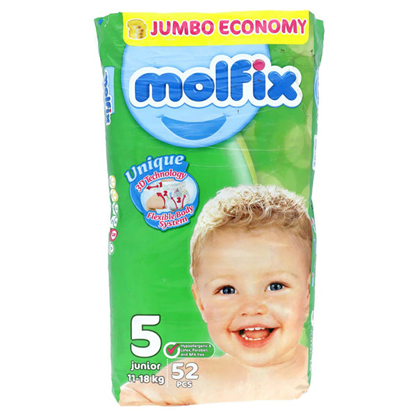 MOLFIX 3D JUMBO ECONOMY 5 JUNIOR DIAPER 48PCS
