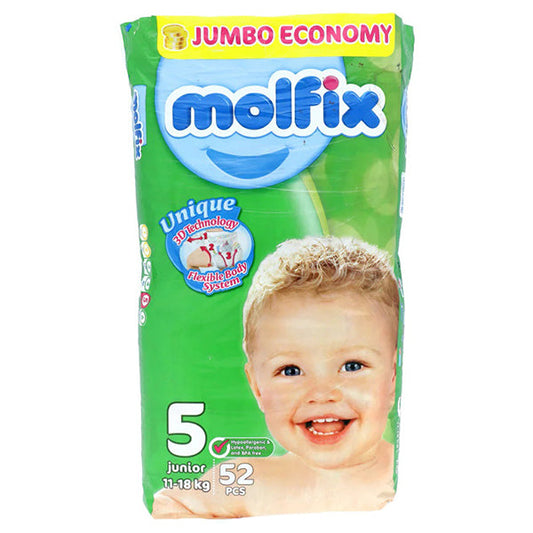 MOLFIX 3D JUMBO ECONOMY 5 JUNIOR DIAPER 48PCS